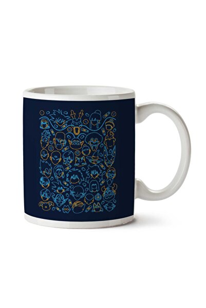 ART HEDİYE Dragon Ball Z Characters Two Sided Printed Mug