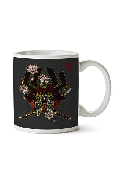 ART HEDİYE كوب كابوتو ساموراي جاك مطبوع على الجانبين