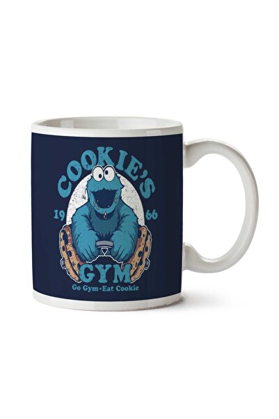 ART HEDİYE كوب كوكيز كوكيز مونستر GYM مطبوع على الجانبين