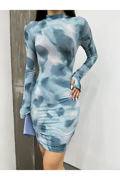 Butik Beyza Φόρεμα μίντι με ψηφιακή εκτύπωση