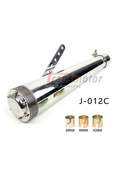 YSGMOTOPARTS Motosiklet Chopper Cruiser Cafe Racer Vintage Bobber Performans Egzoz Krom