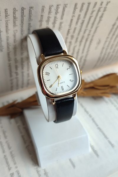Ricardo SHOPAPERAL Leather Cord Black Women's Wristwatch NEW TREND