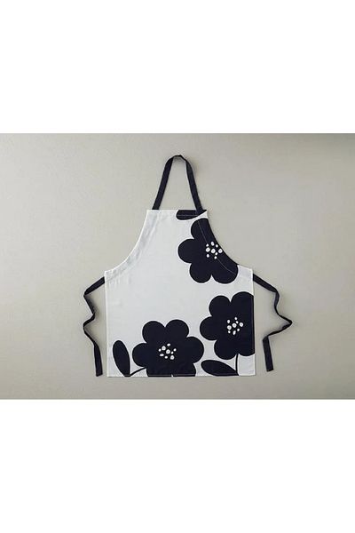 English Home Bohemia Black Kitchen Apron - 65x75 Cm