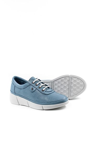 Ayakkabıhane În interior și în exterior, din piele naturală, albastru denim, pantofi sport pentru femei, pantofi sport AH 08408261808 C