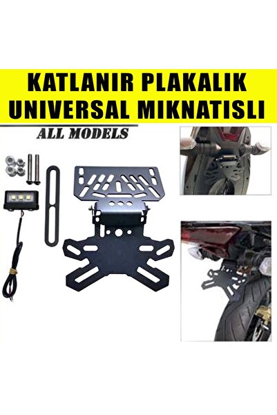 YSGMOTOPARTS Universal Modifiye Spor Plakalık Katlanır Mıknatıslı