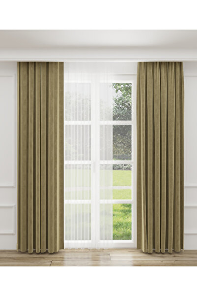 YS PERDE TASARIM ستارة خلفية من القماش المخملي المنسوج الفاخر الحصري عالي الج...