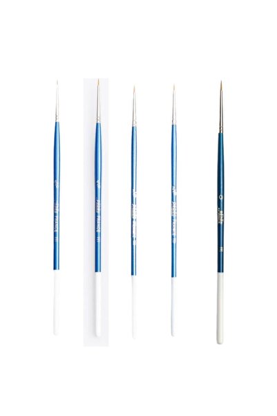 Art Tone Detay İçin İnce Uçlu Fırça Seti - Pebeo Golden Suluboya Fırçası Yuva...