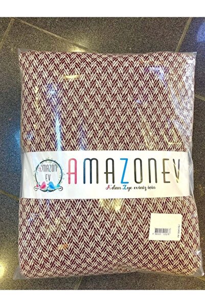 Amazon Ev Natural Double Pique Set-Burgundy Cream