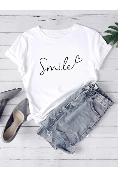 over head oh Ženska majica White Smile Štampano Oversize T-shirt