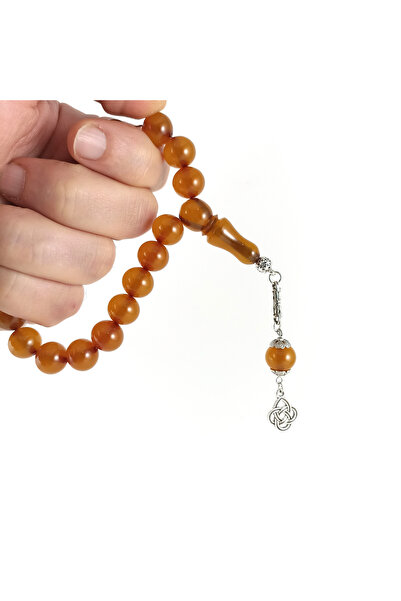 Selderesi 17li EFE BOY Maskot Sıkma Kehribar Tesbih