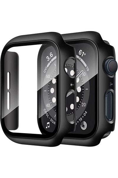 Nezih Case حافظة حماية كاملة متوافقة مع ساعة Apple Watch Series 7/8/9 مقاس 45 ملم وواقي شاشة