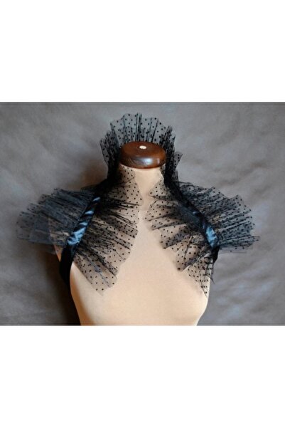 es moda shop Μαύρο γιακά τσόκερ από τούλι πουά Lenora