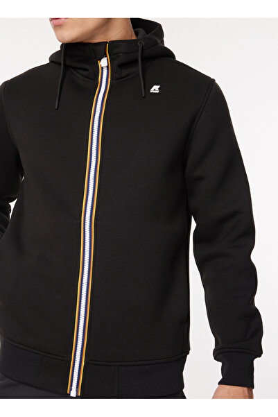 K-Way Kapüşon Yaka Siyah Erkek Sweatshırt K21171W_RAINER SPACER