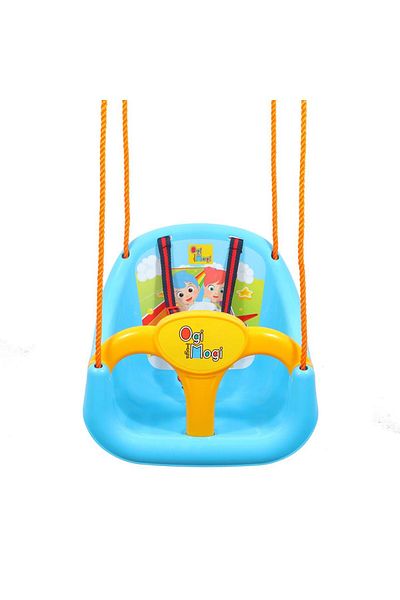 Ogi Mogi Toys Blaue Schaukel mit Sicherheitsgurt