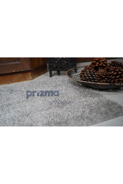 Prizma Romanza, Non-Slip, Washable, Single Bath Rug Mat| Silk Gray - (75X110CM)