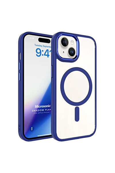 Microsonic Apple Iphone 15 Kılıf Magsafe Shadow Planet Lacivert