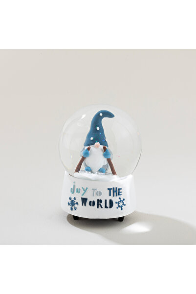 Chakra Joyo Müzikli Kar Küresi Mavi/Beyaz