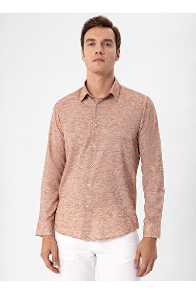 SÜVARİ Суварі Slim Fit Класичний комір з емблемою Чоловіча сорочка GM2024700406