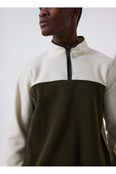 Lee Cooper Ανδρικό φούτερ Ecru Fleece DIAGO 241 LCM 241027