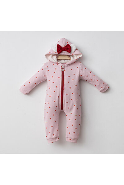 Aa Bebek Minik Kalpli Kapüşonlu Kız Bebek Tulum