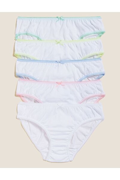 Marks & Spencer Saf Pamuklu 5'li Külot (2-16 YAŞ)