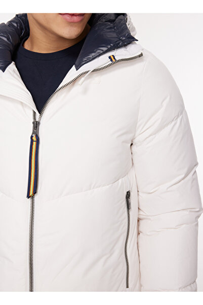 K-Way Beyaz - Mavi Erkek Mont K4127GW_HUGOL THERMO SOFT TOUCH