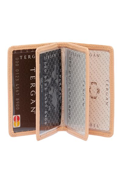Tergan Powder Leather Unisex Card Holder 01601t6a