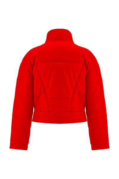 Perspective Clairs Red Color Women's Coat
