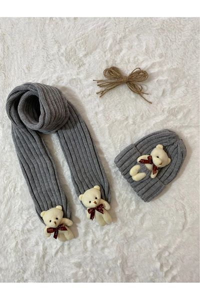 gokaybebe Bear Scarf Beanie Set
