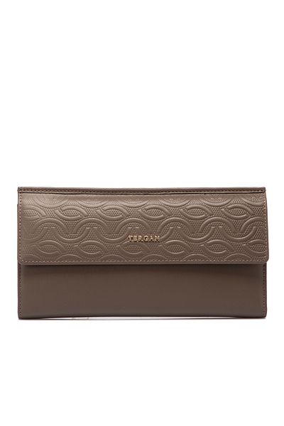 Tergan Beige Leather Women's Wallet 05793l59