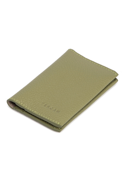 Tergan Πράσινη δερμάτινη θήκη καρτών Unisex 00266g8z