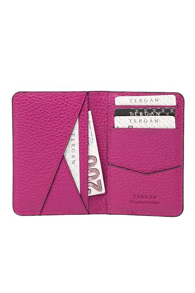 Tergan Ροζ Δερμάτινη θήκη κάρτας Unisex 01645r1n