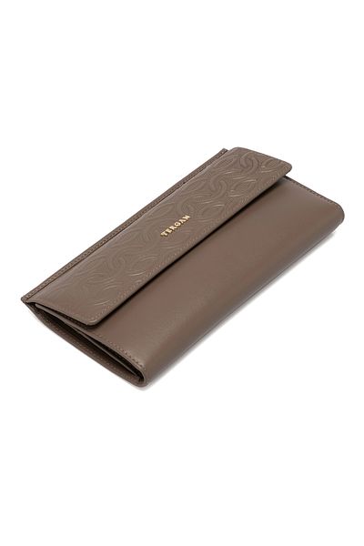Tergan Beige Leather Women's Wallet 05793l59