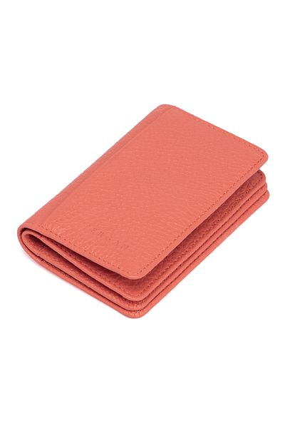 Tergan Κόκκινη δερμάτινη θήκη για κάρτες Unisex 01601s2a