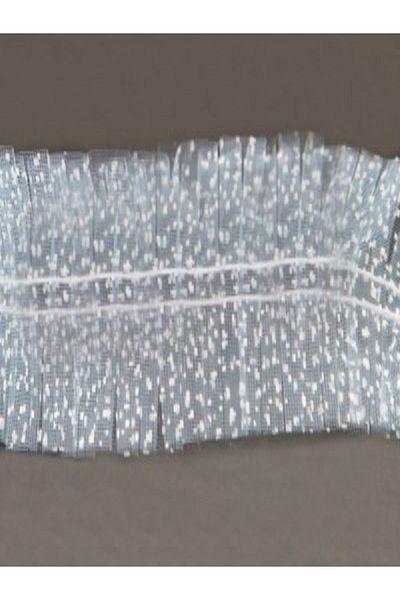 Kazanabil SNOWY PLEATED RIBBON RIBBON DECORATION MATERIAL BABY BLUE 1MT