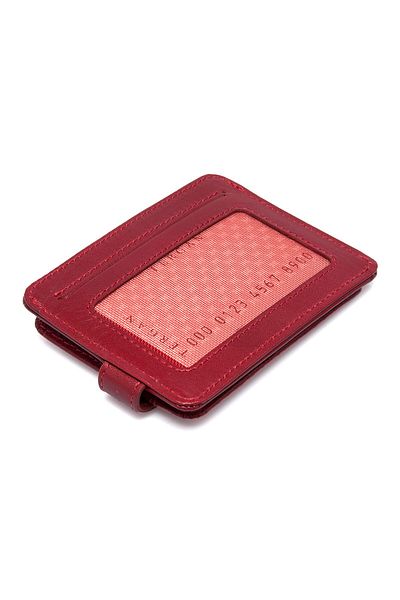 Tergan Red Leather Men's Card Holder 01533c71