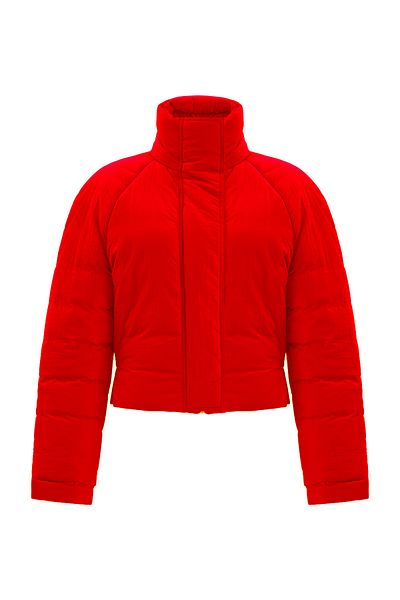 Perspective Clairs Red Color Women's Coat