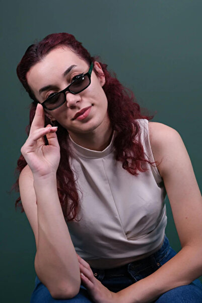 CALDİNİ نظارة شمسية كلاسيكية مستقطبة باللون الأسود للنساء CS002 C2