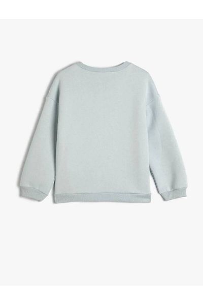 Koton 4wkg10667ak Girl's Sweat Blue