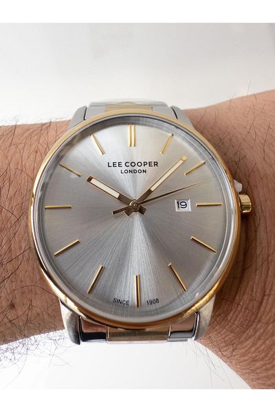 Lee Cooper 43 Mm Classic Steel Men's Wristwatch