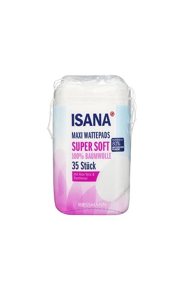 ISANA Disc Cotton Aloe Vera, Maxi 35 pcs