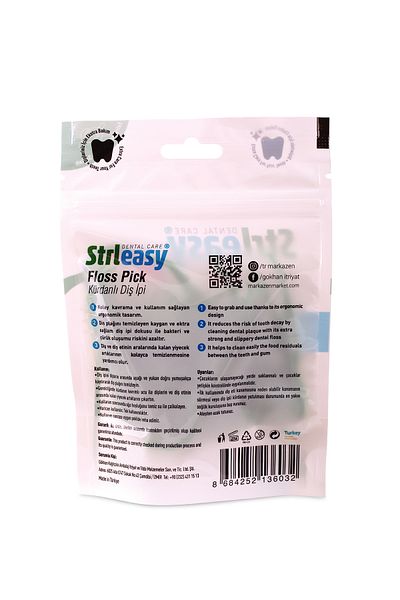 Strl Easy STRLEASY SHORN TOOTH ROPE (FLOSS PICKS) 32 PACK