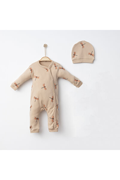 Aa Bebek Kelebekli Şapkalı Tulum 2'Li Takım