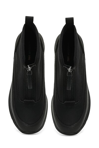 Travel Soft 2461 Siyah Fermuarlı Kadın Bot