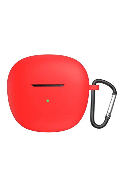 Microsonic QCY HT03 Kılıf Askılı Mat Silikon Kırmızı