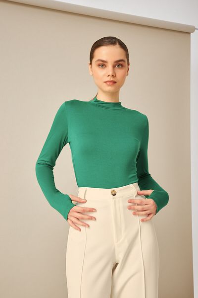 Bipantolon Γυναικείο κορμάκι Benetton Green Finger Detailed