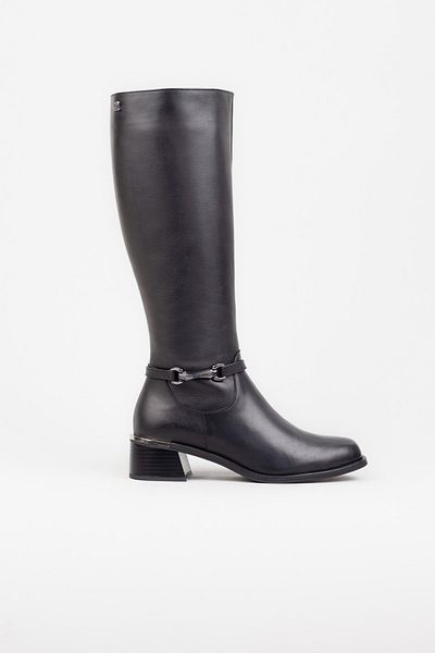 Adım Adım Women's Genuine Leather Black Boots