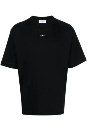 BrandsBoutique Off White Stamp Logo Siyah Oversize Tshirt Fiyat Yorumlar Trendyol