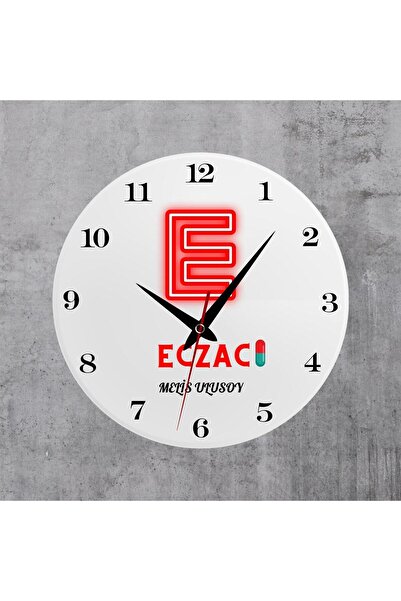 Hediye Vakti Ceas de perete din sticlă special pentru farmacieni