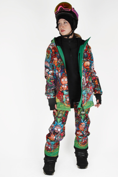 SNOWSEA Çılgın Tasarım Kayak Mont & Pantolon Takım